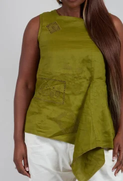 Fictitious Top in Olive Green