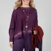 Fine Knit Jumper in Purple