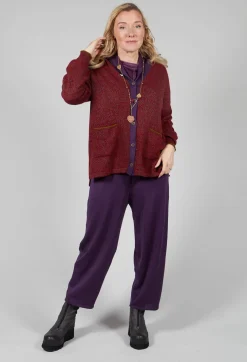 Fine Knit Jumper in Purple