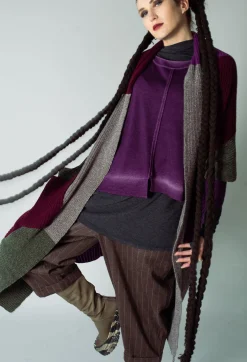 Fine Knit Jumper in Purple