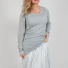 Fine Knit T-Shirt in Moon Sparkle