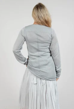 Fine Knit T-Shirt in Moon Sparkle
