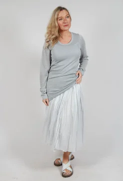 Fine Knit T-Shirt in Moon Sparkle