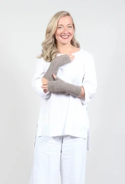 Fingerless Gloves in Taupe