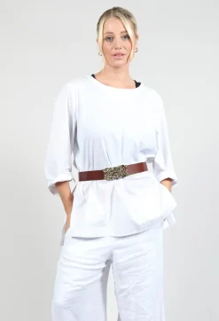 Fiore Belt in Brown