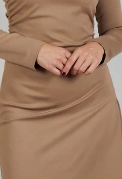 Fit Dress in Camel