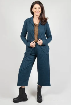 Fitted Button Through Jacket in Ink Check