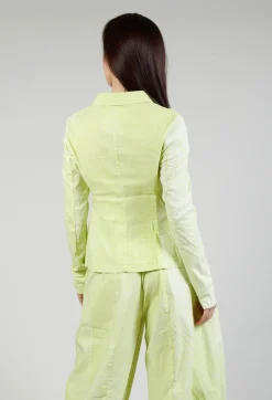 Fitted Button Through Jacket in Sun Print