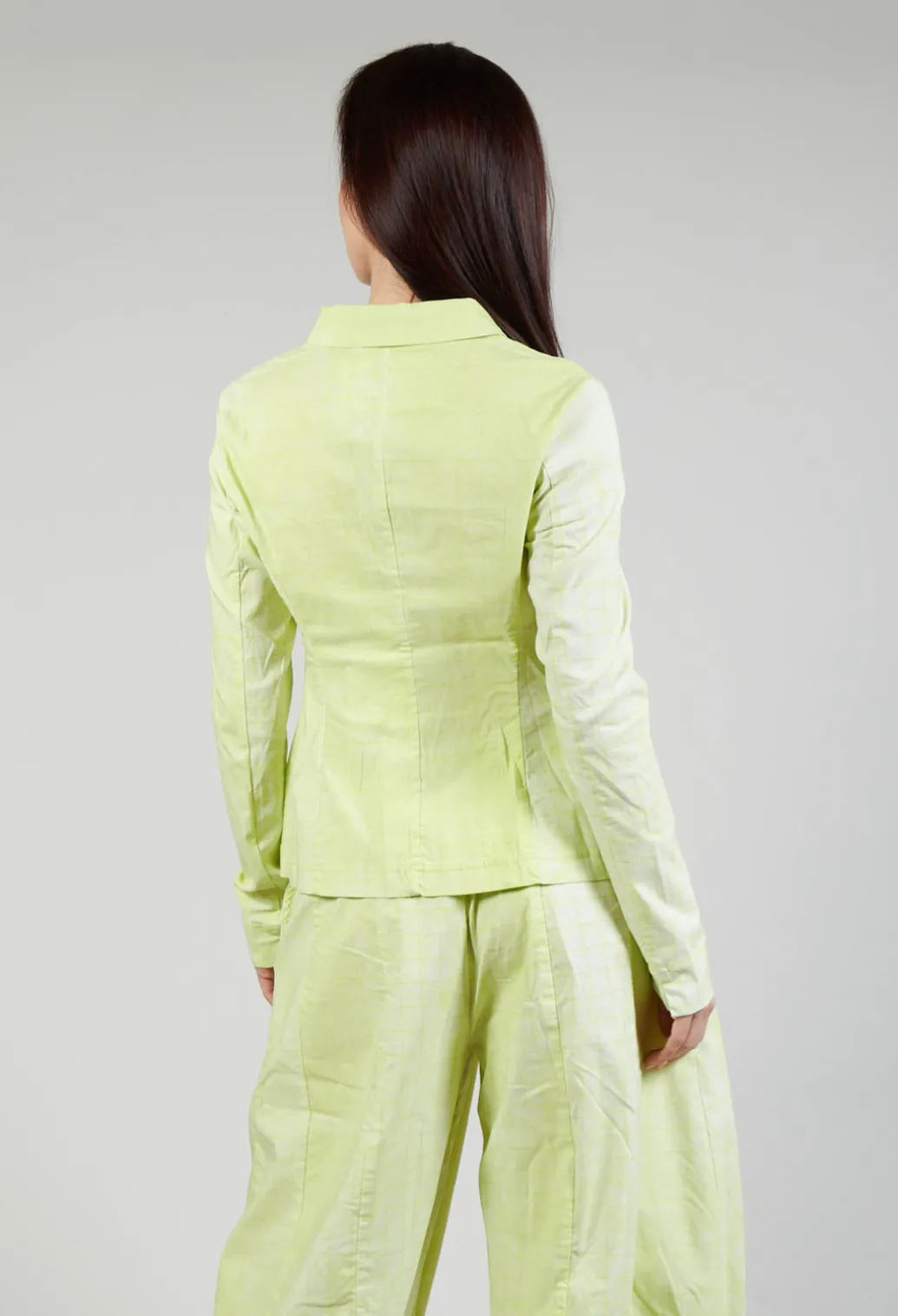 Fitted Button Through Jacket in Sun Print