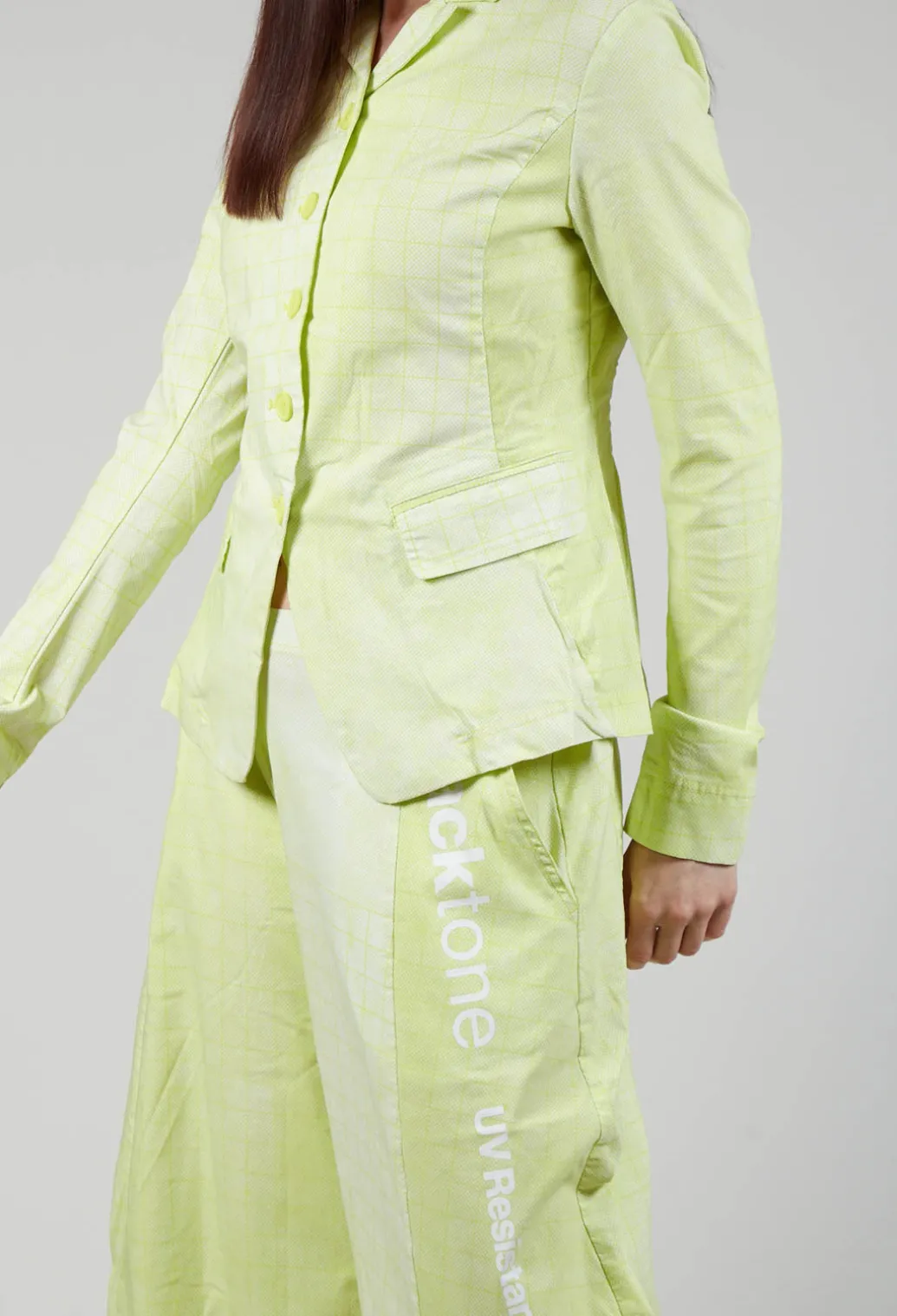Fitted Button Through Jacket in Sun Print