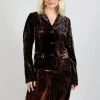 Fitted Clean Jacket in Batiked Caramel