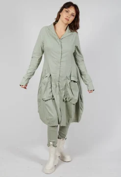 Fitted Coat with Cargo Pockets in Defender