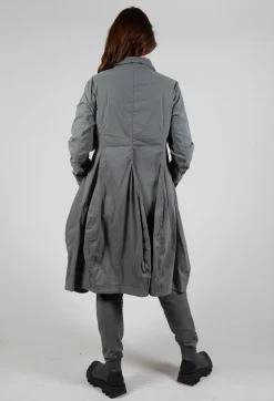 Fitted Coat with Cargo Pockets in Rock