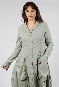 Fitted Coat with Cargo Pockets in Defender