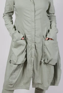 Fitted Coat with Cargo Pockets in Defender