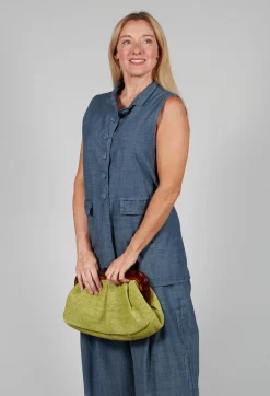 Fitted Gilet in Oyster Grey