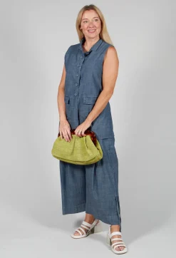 Fitted Gilet in Oyster Grey