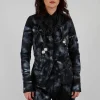 Fitted Jacket in Black with Silver Finish