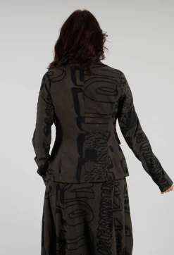 Fitted Jacket in Jungle Big Print