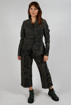 Fitted Jacket in Jungle Big Print
