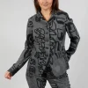 Fitted Jacket in Rock Big Print