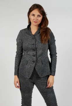 Fitted Jacket in Rock Print