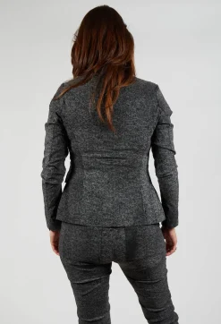 Fitted Jacket in Rock Print