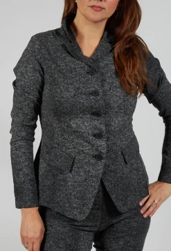 Fitted Jacket in Rock Print