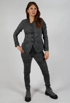 Fitted Jacket in Rock Print