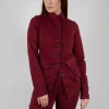 Fitted Penguin Jacket in Merlot