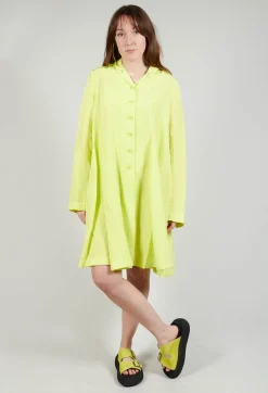 Flared Hem Tailored Coat in Sun
