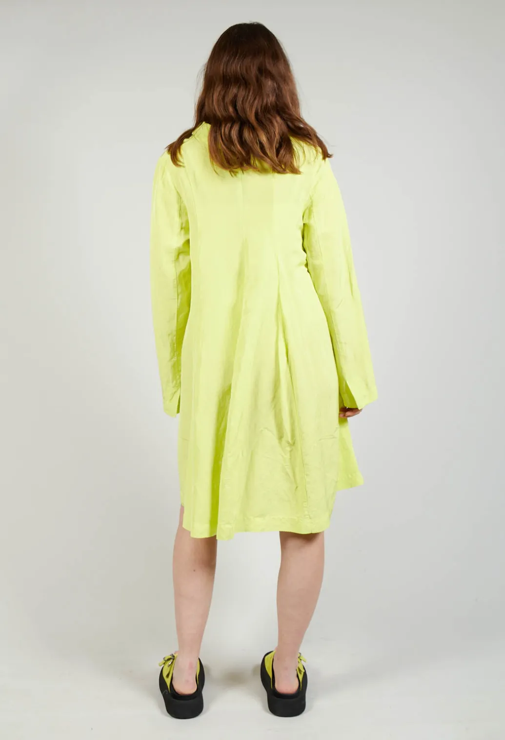 Flared Hem Tailored Coat in Sun
