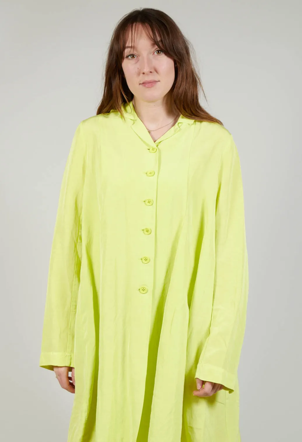 Flared Hem Tailored Coat in Sun
