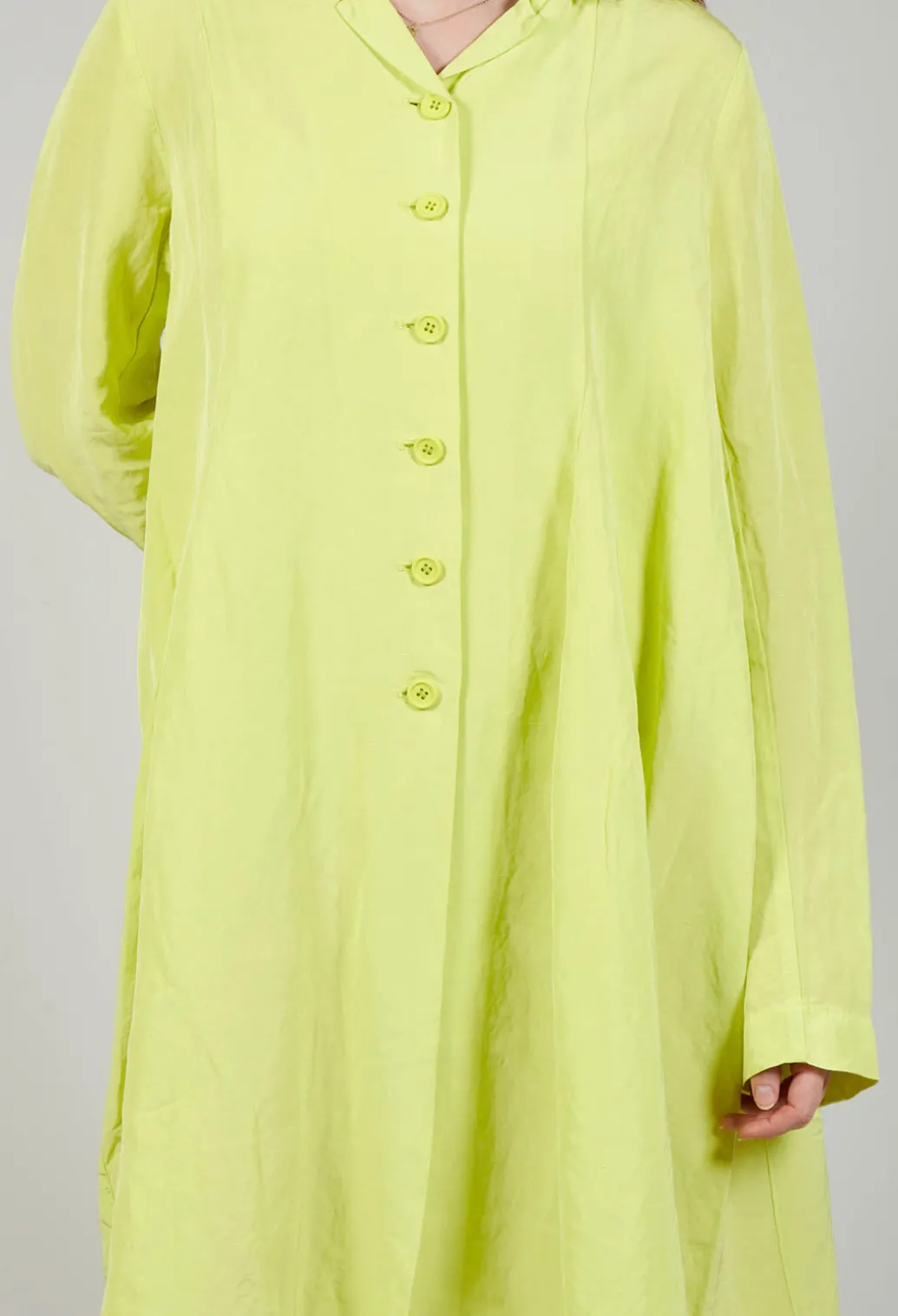 Flared Hem Tailored Coat in Sun