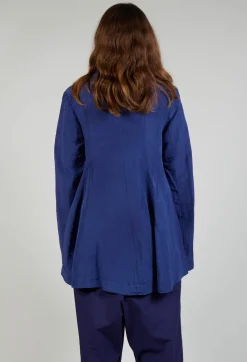 Flared Hem Tailored Jacket in Azur