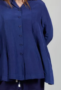 Flared Hem Tailored Jacket in Azur
