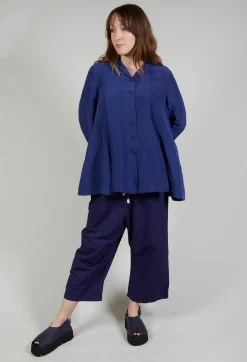 Flared Hem Tailored Jacket in Azur