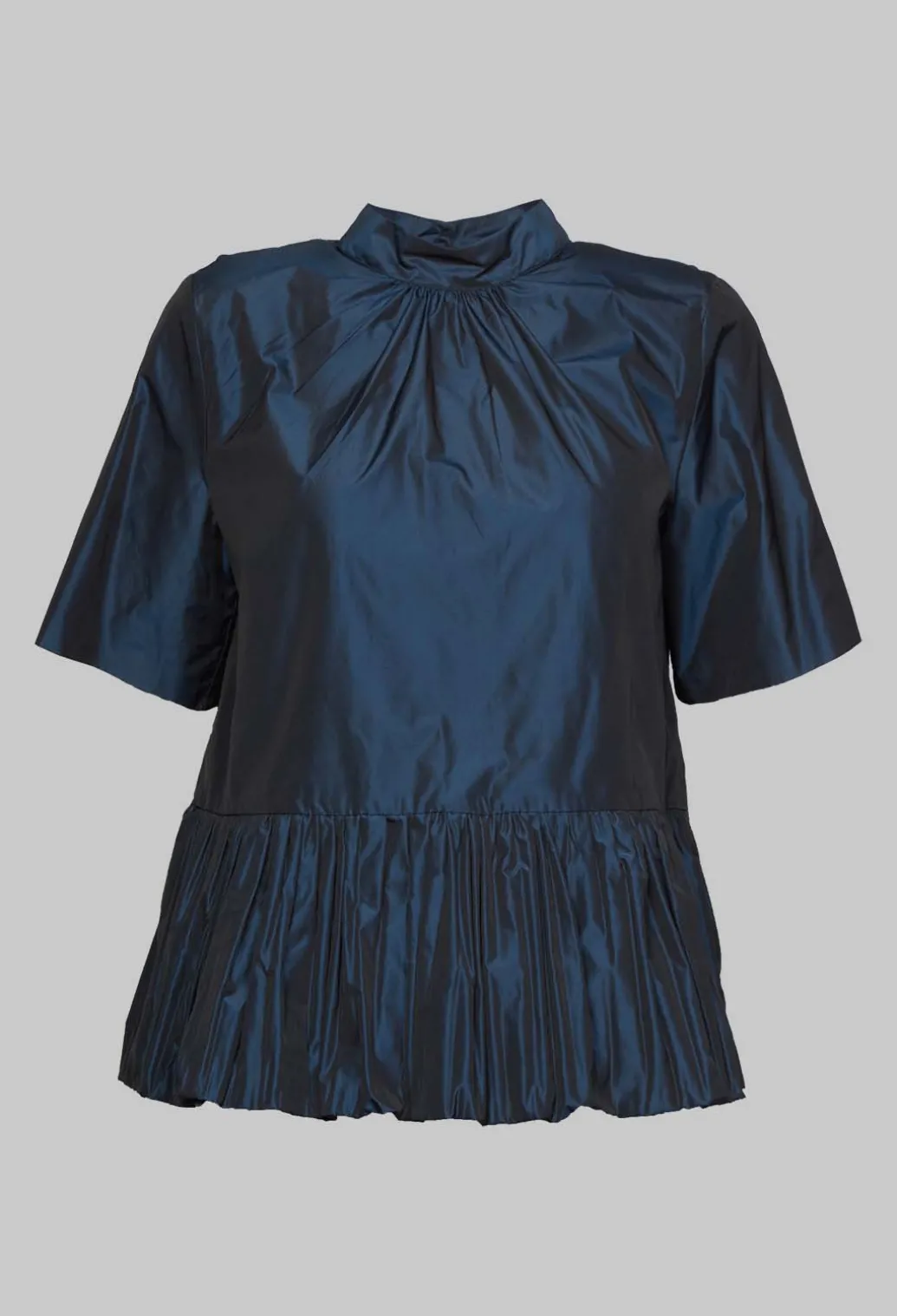 Flared Shape Shirt in Navy