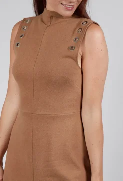 Fleece Midaxi Dress in Camel