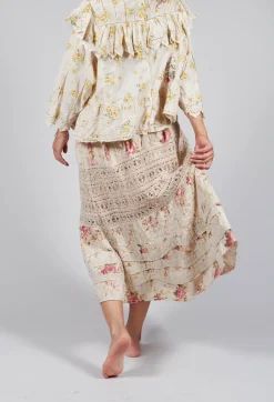 Floral Ada Lovelace Skirt in Victoria