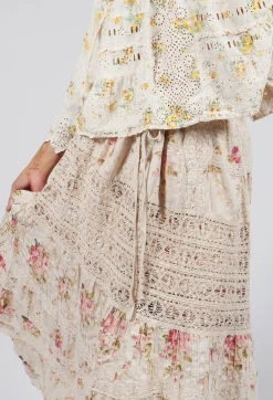 Floral Ada Lovelace Skirt in Victoria