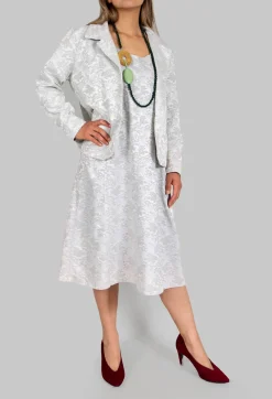 Floral Jacquard Jacket in Mint