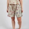 Floral Printed Khloe Shorts in Rosehip Tea