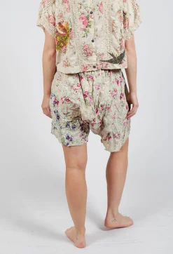 Floral Printed Khloe Shorts in Rosehip Tea