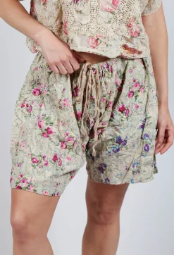 Floral Printed Khloe Shorts in Rosehip Tea