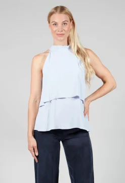 Flounce Top in Hokusay Blue