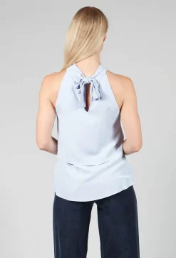Flounce Top in Hokusay Blue