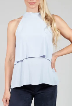 Flounce Top in Hokusay Blue
