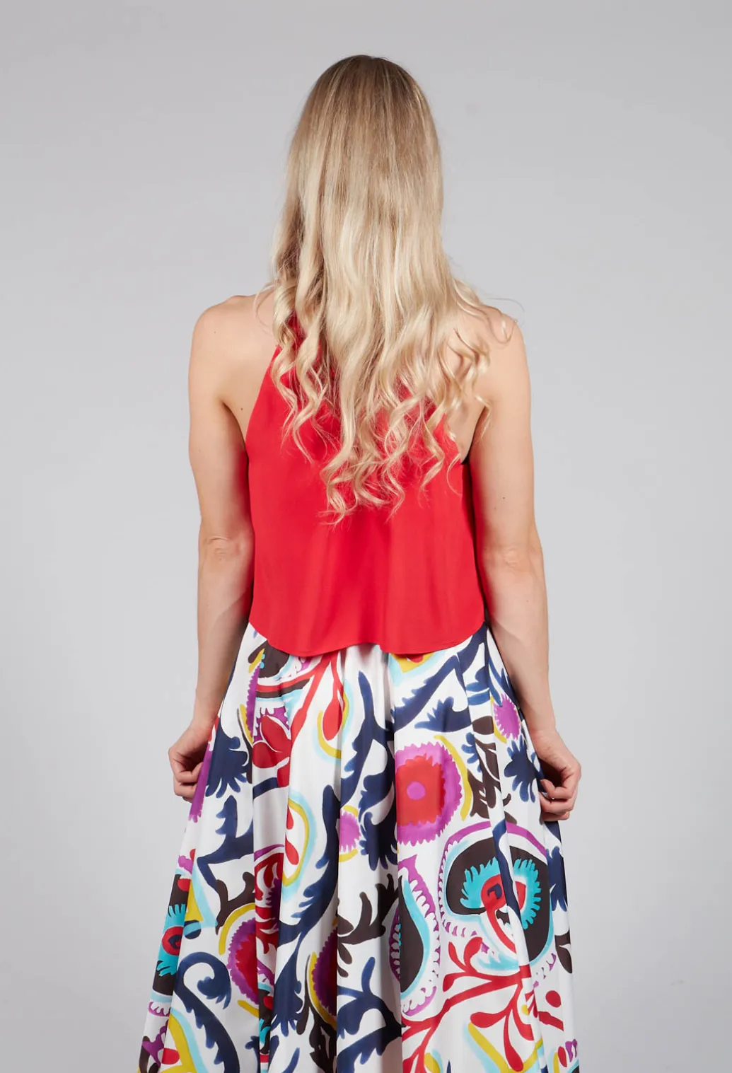 Flounce Top in Red