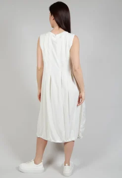 Flower Print Babydoll Dress in Starwhite